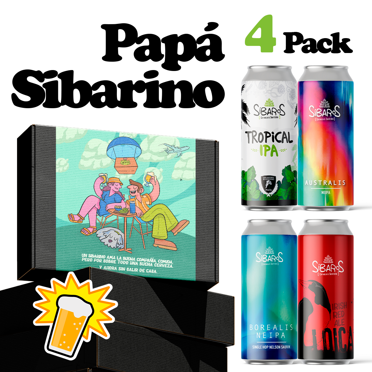 Papá Sibarino 4 Pack